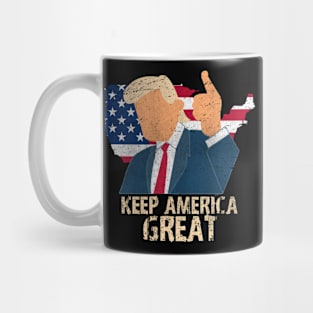Keep America Great Vote For Trump Retro Vintage Mug